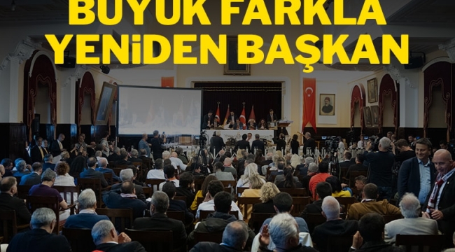 Galatasaray'da Dursun Özbek büyük farkla yeniden başkan!